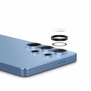 Защита камеры Spigen Optik Pro GLAS.TR EZ FIT 2 шт. для Samsung Galaxy S25 Ultra - чёрный