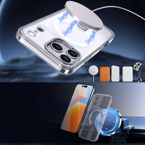 Hybrid Armor X ümbris Samsung Galaxy S25 FE jaoks alusega, MagSafe'iga ühilduv, läbipaistev