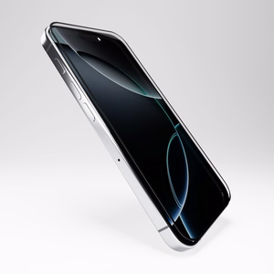 Puro Flexible Glass D3O Hübriidklaas with Must Frame jaoks iPhone 16 Pro