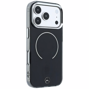 Mercedes Double Layer Iconic Logo ümbris seadmele iPhone 18 Pro Max / 17 Pro Max, MagSafe-ühilduv – must