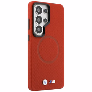 BMW M Metal Logo MagSafe ümbris seadmele Samsung Galaxy S26 Ultra, punane