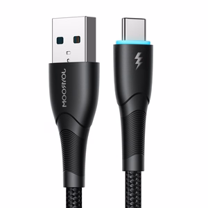 Joyroom Starry Series SA32-AC3 3A кабель USB-A USB-C 1м - чёрный