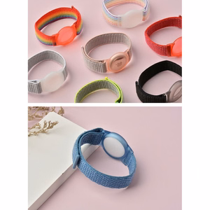 TECH-PROTECT NYLON KIDS APPLE AIRTAG SININE