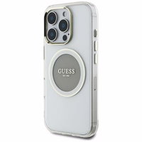 Guess IML Metal Colored Circle Classic Logo MagSafe ümbris jaoks iPhone 16 Pro Max - hall