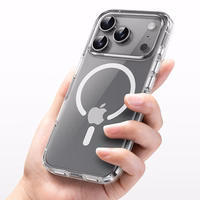 Rock Crystal Shield Series Magnetic Ümbris jaoks Iphone 17 Pro Max läbipaistev