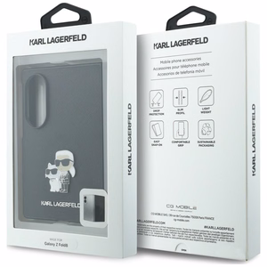 Must Karl Lagerfeld Saffiano K&C Pin ümbris Samsung Galaxy Z Fold8 mudelile