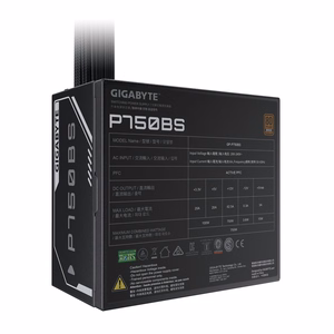 GIGABYTE P750BS toiteplokk - PCI-E 6+2 Pin x 4, 80 PLUS Bronze, 120mm ventilaator, ATX ühilduv, EL pistik