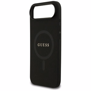 Guess Saffiano Classic Logo MagSafe ümbris jaoks iPhone Air - must