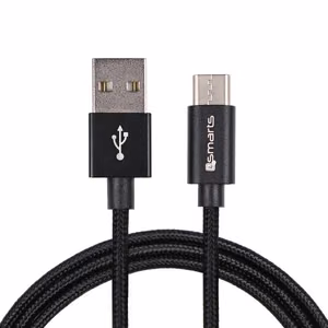 USB-A kuni USB-C kaabel RapidCord 2A, 2 m, must