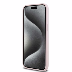 Силиконовый чехол Karl Lagerfeld Karl&Choupette Ring MagSafe для iPhone 15 Pro Max - розовый