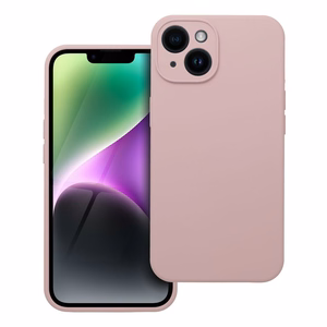 Ümbris Silikoon 2mm jaoks IPHONE 14 sand roosa