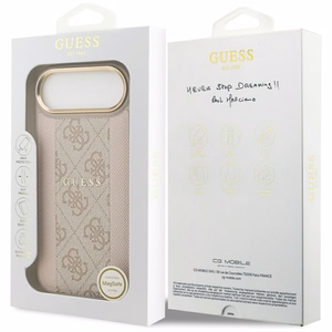 GUESS ümbris jaoks IPHONE 17 Air compatible with MagSafe GUHMP17MPG4SEMCP (PU W/ 4G Stripe) roosa