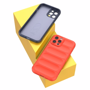 Magic Shield ümbris iPhone 12 Pro Maxi paindlik soomustatud tumesinine kate