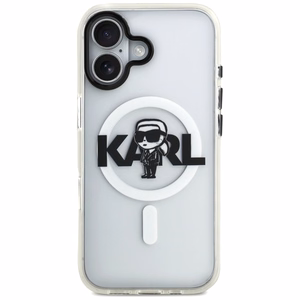 Karl Lagerfeld IML Karl Sketch Logo MagSafe Ümbris jaoks iPhone 17 - Läbipaistev