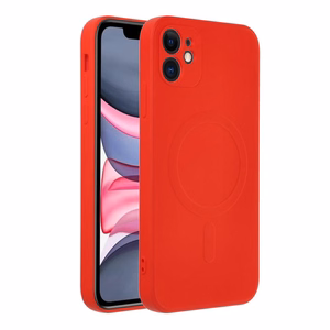 SILICONE MAG ÜMBRIS compatible with MagSafe jaoks IPHONE 11 punane