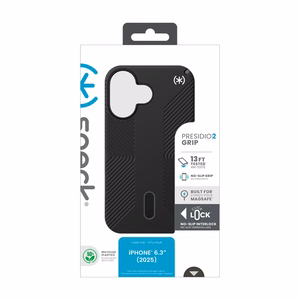 Speck Presidio2 Grip ClickLock & MagSafe ümbris seadmele iPhone 17, Black / Slate Gray / White värvitoonis