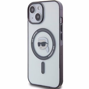 Karl Lagerfeld KLHMP15MHKHNOTK iPhone 15 Plus 6.7" läbipaistev hardcase IML Karl`s Head MagSafe