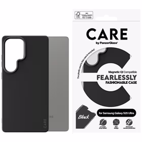 CARE by PanzerGlass Fashion QI Ümbris jaoks Samsung Galaxy S25 Ultra - Must
