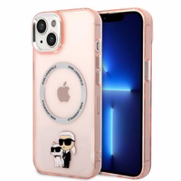 Karl Lagerfeld KLHMP14SHNKCIP iPhone 14 6.1" hardcase roosa/roosa Iconic Karl&Choupette Magsafe