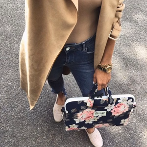 Canvaslife Briefcase Laptop Kott 15-16'' - tumesinine sinine/roosa