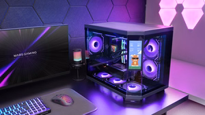 Mars Gaming MC3TCORELCDM computer case Mini Tower Black