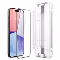 Spigen Glas.tR EZ Fit FC Karastatud klaas jaoks iPhone 15 Pro - must 2 pcs.