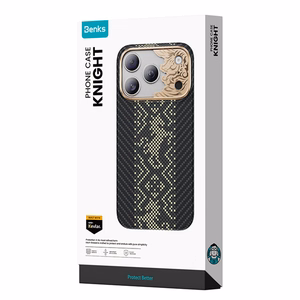Must Benks Magnetic Armor Air Knight kevlari ja metallraamiga ümbris (C.K.FL.AP.GD.X072) mudelitele iPhone 18 Pro / iPhone 17 Pro