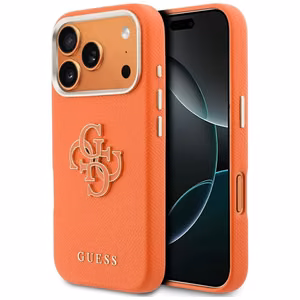 Guess FW vaigu logo ümbris iPhone 17 Pro jaoks - oranž