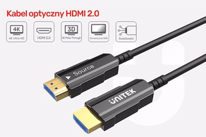 UNITEK HDMI 2.0 4K 60HZ AOC kaabel 20M