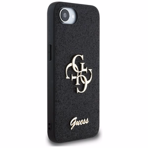Guess Fixed Glitter Big 4G ümbris jaoks iPhone 16e - must