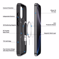 Ümbris Dux Ducis Yind Apple iPhone 16 Pro Max must