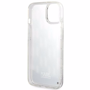 Karl Lagerfeld KLHCP14MLMNMK iPhone 14 Plus 6.7" жёсткий чехол чёрный/чёрный Liquid Glitter Monogram
