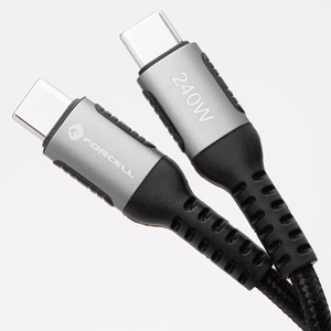 Kaabel USB C to USB C Forcell F-Energy QC4.0 PD 5A 240W Cafule 0,25 m C263 must
