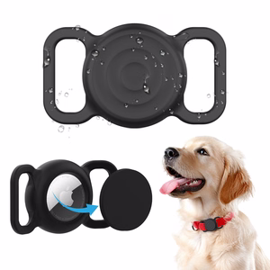 AirTag silicone waterproof ümbris jaoks dog or cat collar - must