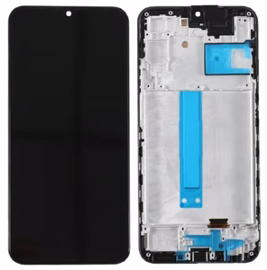 LCD screen Samsung A256 A25 5G koos touch screen ja frame Must OLED (real size)