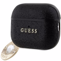 Guess GUAP2PGEHCDK ümbris jaoks AirPods Pro 2 cover - must Fixed Glitter Heart Diamond Charm