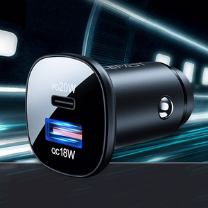 Car Laadija Acefast B1 Mini 38W USB-C+USB-A must