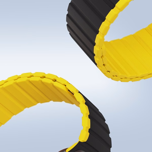 Magnetic Apple Watch SE, 9, 8, 7, 6, 5, 4, 3, 2, 1 (41, 40, 38 mm) Dux Ducis Strap (LD Version) - black and yellow