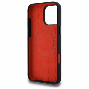 BMW Silicone Middle Stripe MagSafe Ümbris jaoks iPhone 16 Pro Max - must