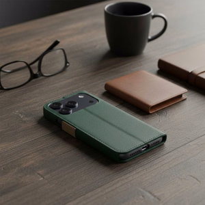 Raamatümbris Xiaomi Redmi NOTE 15 PRO Plus 5G Split Book roheline ja kuldne