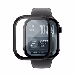 AmazingThing Radix Klaas Ekraanikaitse koos Ümbris jaoks Apple Kell Seeria 11 42mm - must