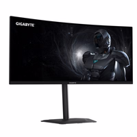 GIGABYTE G34WQC2 34" WQHD Curved Gaming Monitor - 3440 x 1440, 1500R, 200Hz, 1ms, 450 cd/m2, AMD FreeSync Premium, DisplayHDR 400, HDMI 2.0, Displayport 1.4