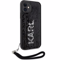 Karl Lagerfeld KLHCN61PSQRKS iPhone 11 / Xr 6.1" hõbedane/hõbedane hardcase Sequins Cord