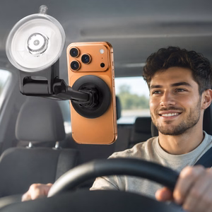 Blavec Car holder BHC-06A 15W magnetic with induction charging and active cooling to windshield and dashboard (BHC06A-MWIB) black