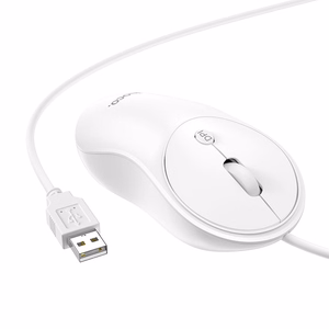 Juhtmega hiir Hoco USB A 1600 dpi GM13 valge