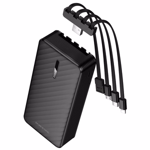 Borofone Akupank 20000mAh BJ84A Smooth - USB - with USB, Type C, Lightning and Micro USB cables must
