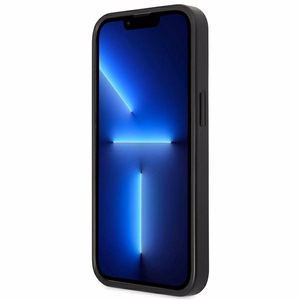 Guess GUHCP13LP4TPK iPhone 13 Pro / 13 6.1" чёрный/чёрный жёсткий чехол 4G Triangle Logo Cardslot