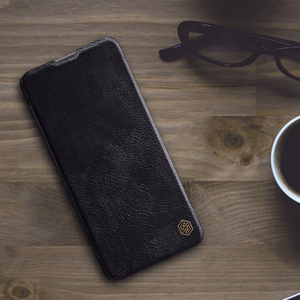 Чехол-книжка Nillkin Qin для Xiaomi Redmi Note 11 Pro+ (China) / Redmi Note 11 Pro (China) / Mi11i HyperCharge с защитой камеры коричневый