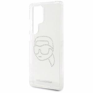KARL LAGERFELD ümbris jaoks SAMSUNG S25 Ultra KLHCS25LHKHDCELT (IML Rhinestones K Head) läbipaistev
