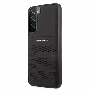 AMG nahast ümbris Samsung Galaxy S22+ jaoks - must